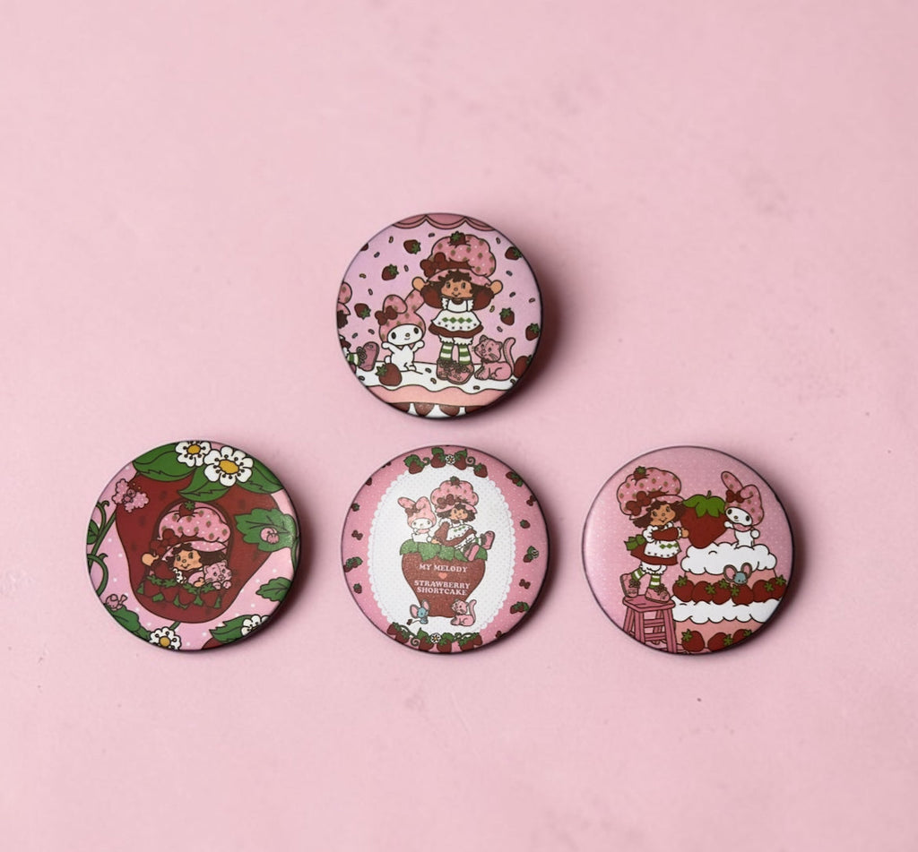 🍓 Strawberry Kawaii Mini Compact Mirror 🍓