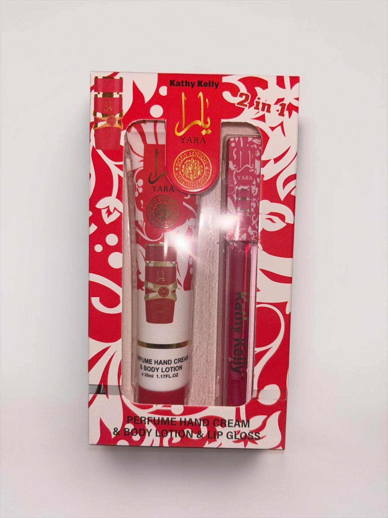 💖 Yara Perfume Hand Cream & Lip Gloss Set 💖