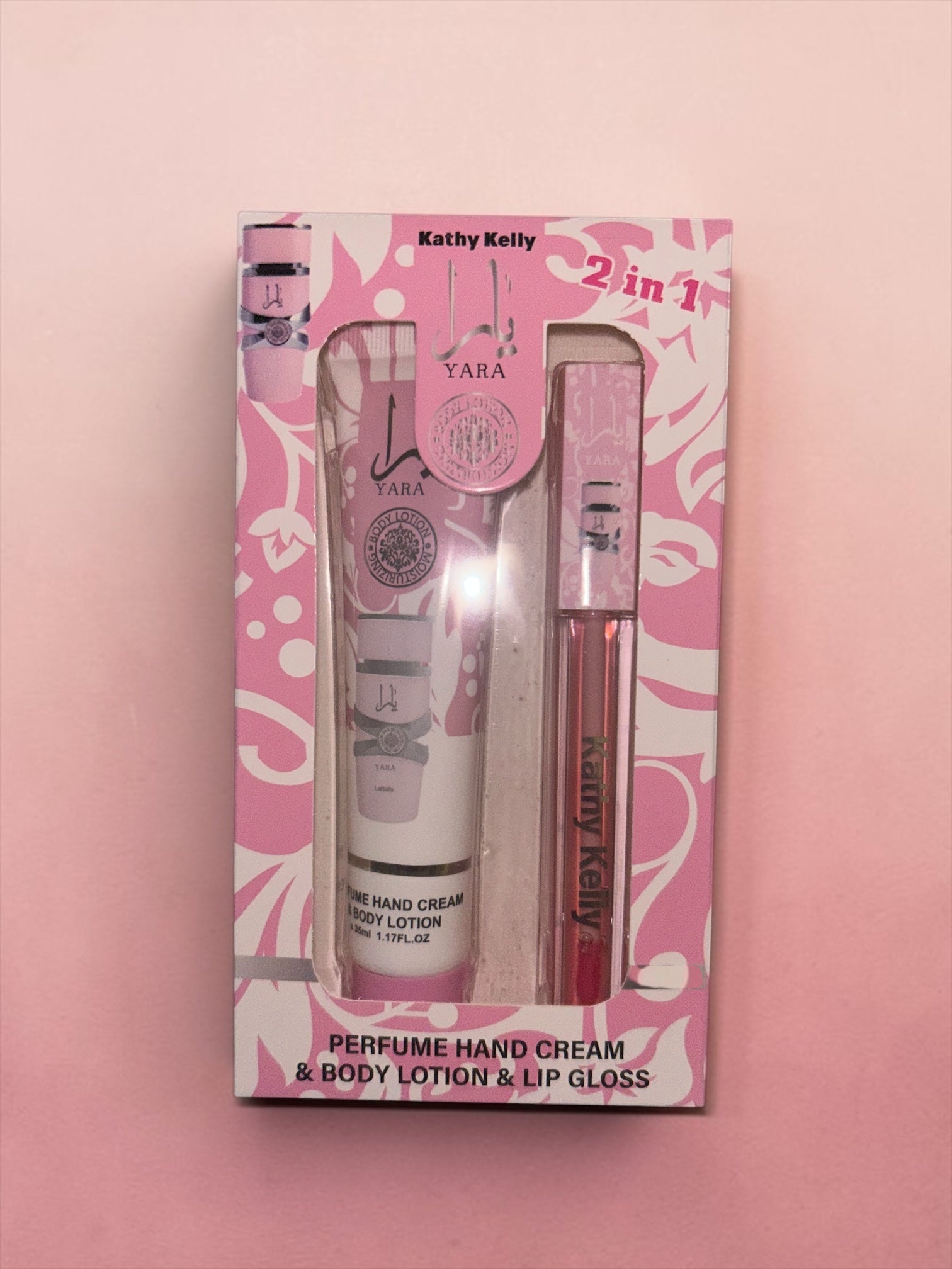 💖 Yara Perfume Hand Cream & Lip Gloss Set 💖