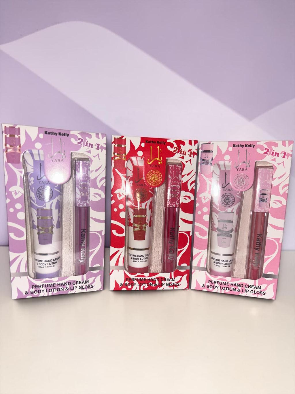 💖 Yara Perfume Hand Cream & Lip Gloss Set 💖