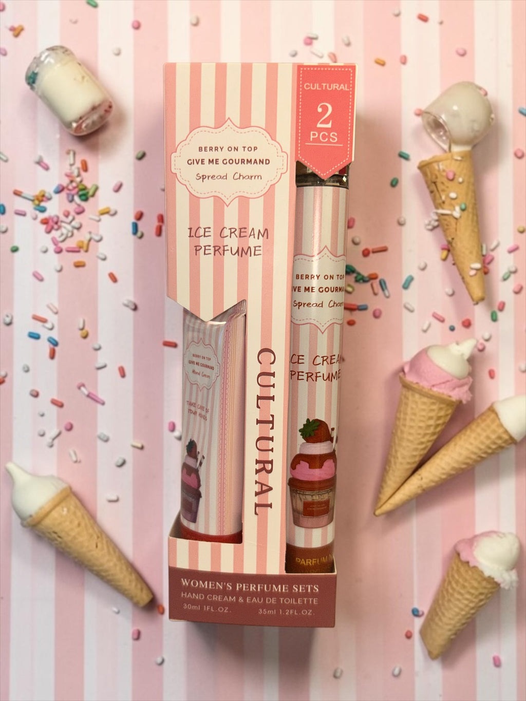 🍓 Berry On Top Ice Cream Perfume & Hand Cream Set 🍓