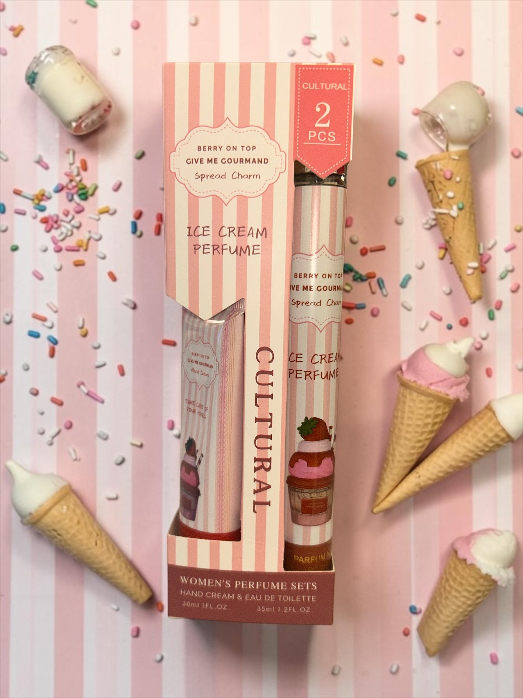🍓 Berry On Top Ice Cream Perfume & Hand Cream Set 🍓