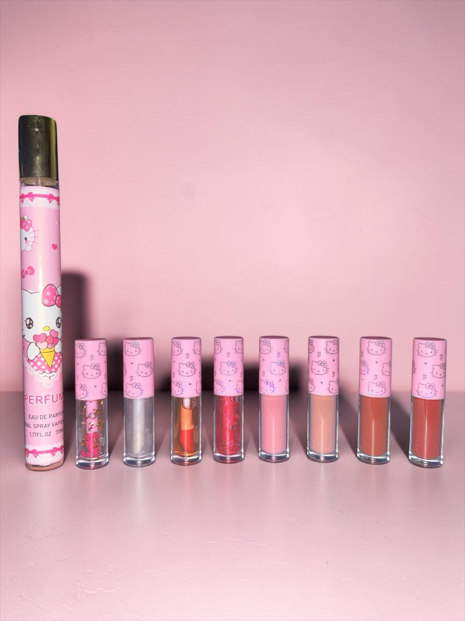 🎀💖 Hello Kitty Lip Gloss & Perfume Gift Set 💖🎀
