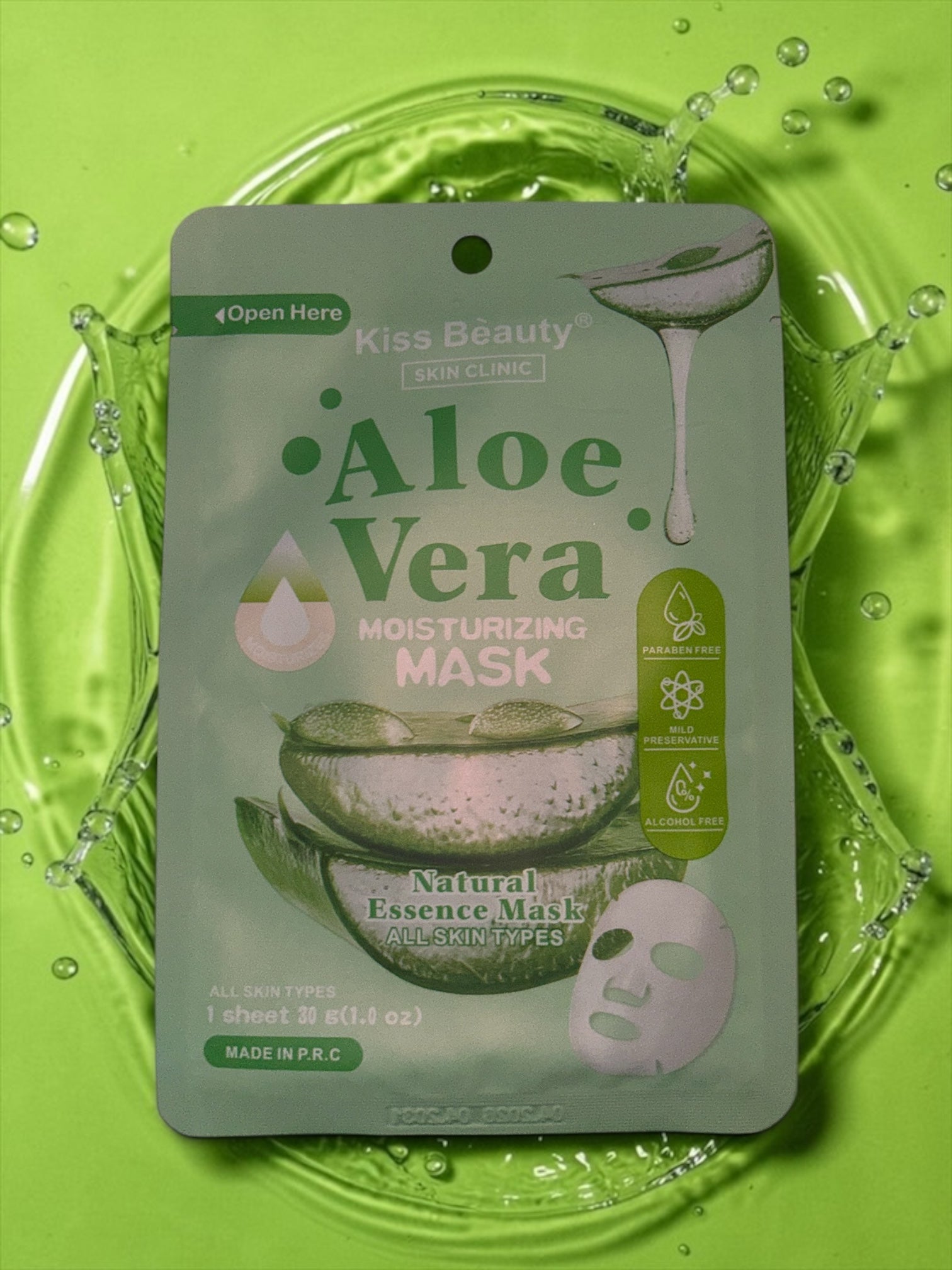 Kiss Beauty Aloe Vera Moisturizing Facial Mask 🌿