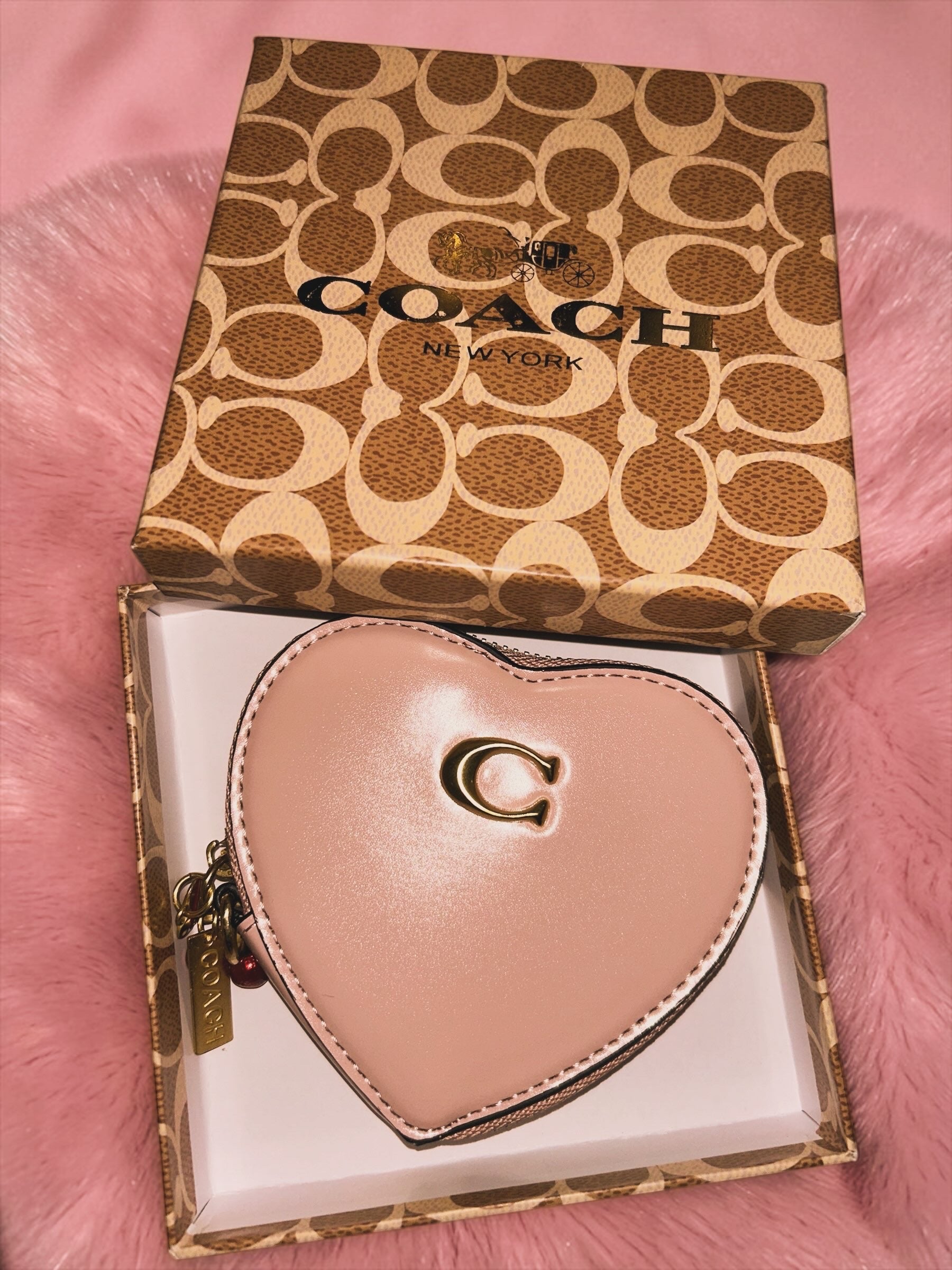 Coach Heart Coin Case