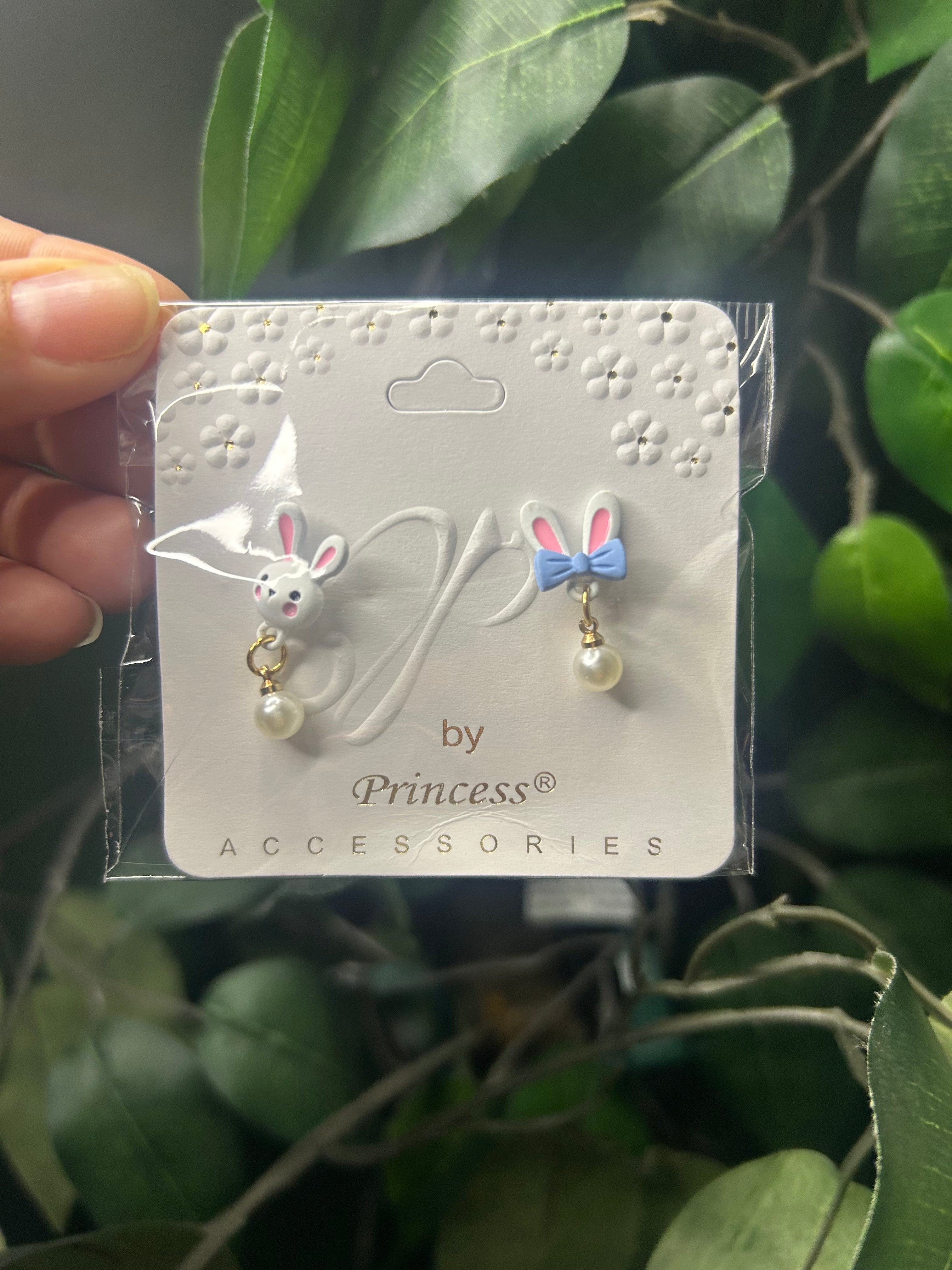 Cute Bunny Pearl Earrings 🐰